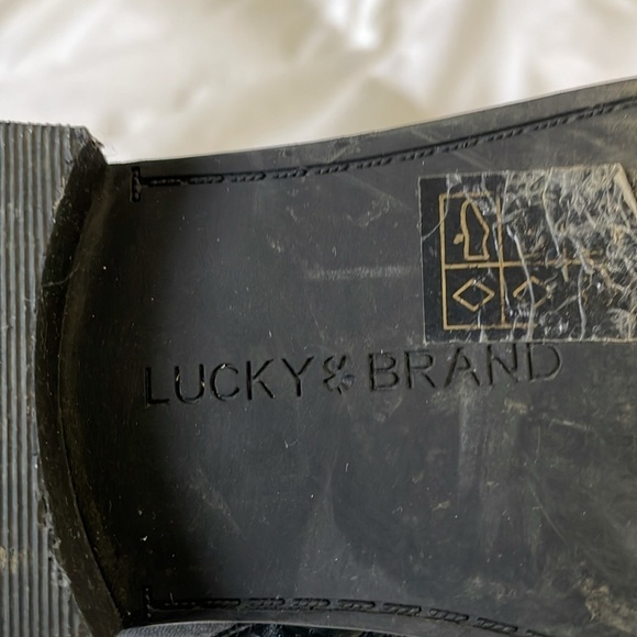LUCKY BRAND | PERRMA |Studded|Round Toe |Ankle |Leather Bootie |Black | Size 6.5 - Picture 9 of 14